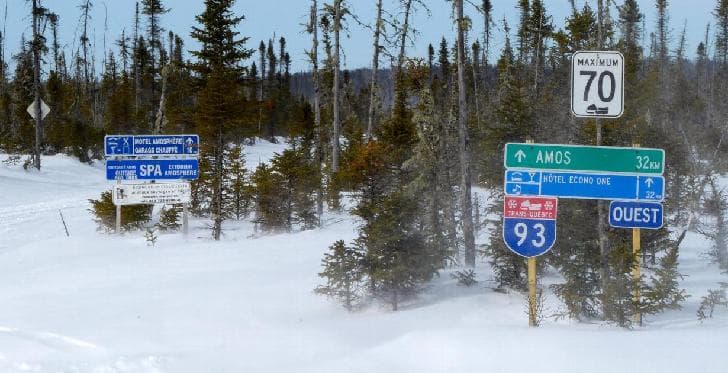 La région de la Baie-James en motoneige par le réseau de sentiers - partie 3
