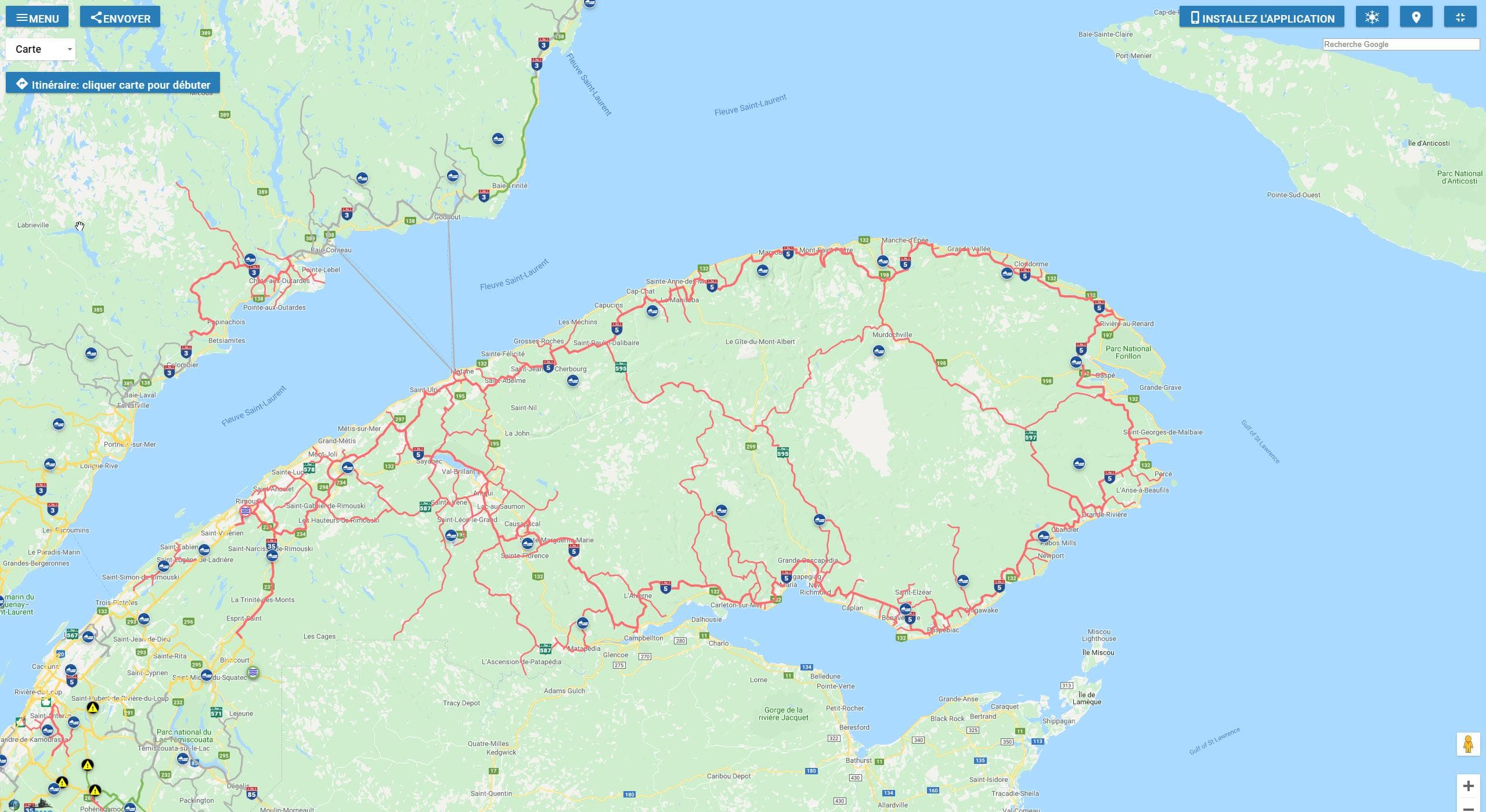Gaspésie - Premier weekend de motoneige dans l'ensemble des clubs