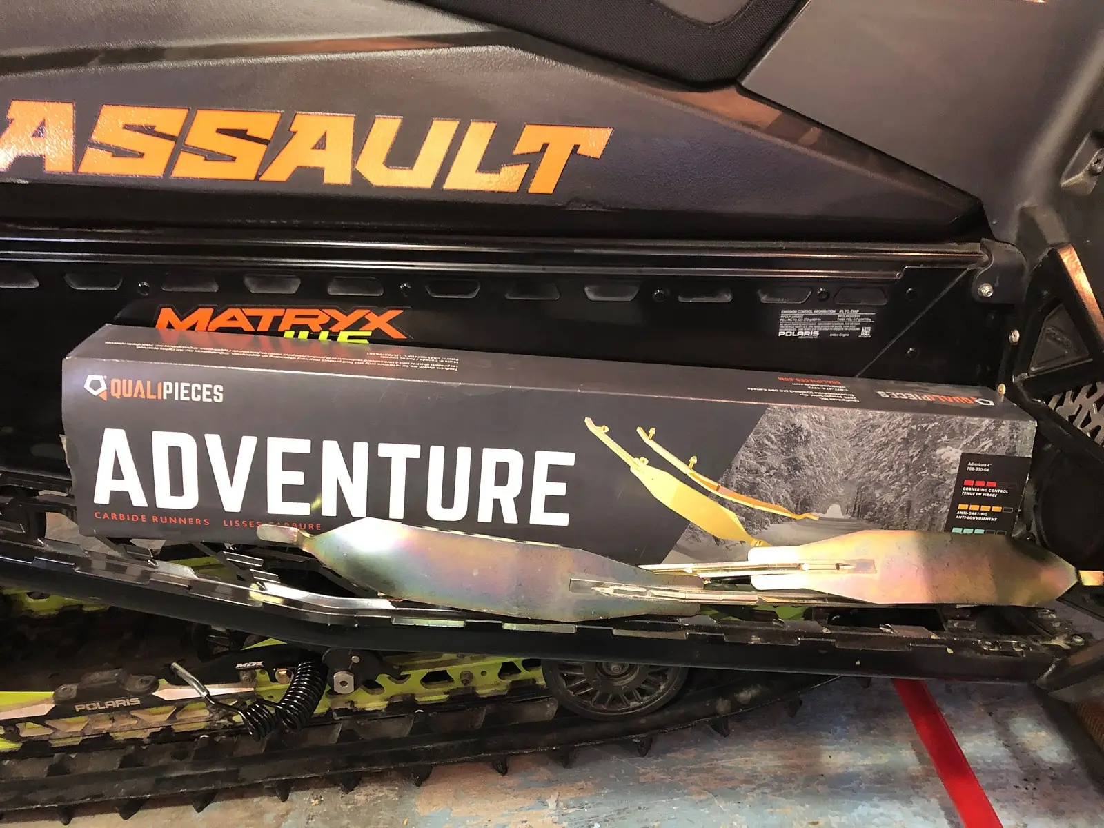 Essai des lisses au carbure Adventure de Qualipièces